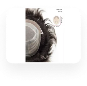 Champion | 7" x 9" | Full French Lace Stock Hairpieces for Men
