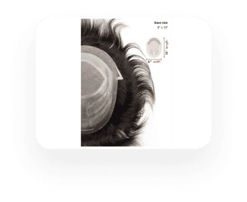 Champion | 7" x 9" | Full French Lace Stock Hairpieces for Men