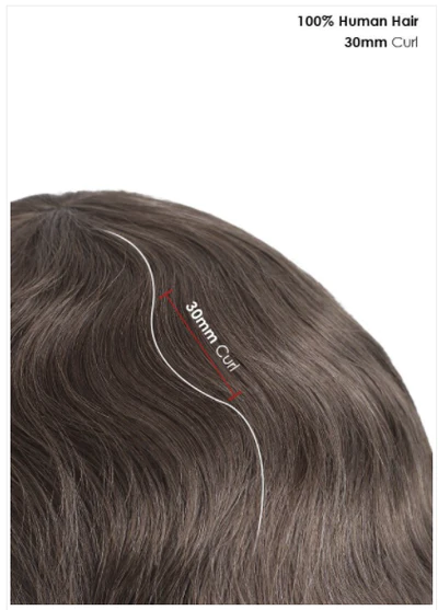 Champion | 8" x 10" | Full French Lace Stock Hairpieces for Men - Image 10